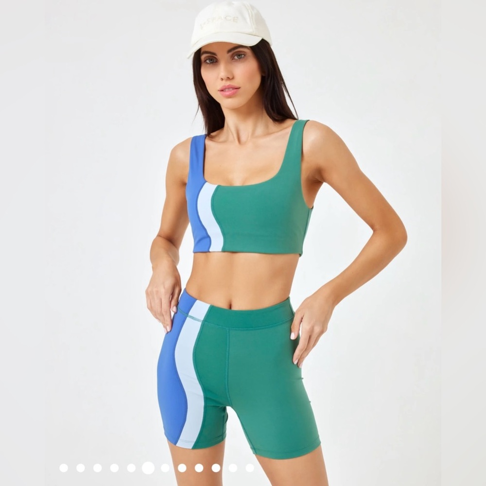 L*Space set: Make Waves active wear (top and bottom) - cypress